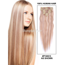 Clip in Hair Extension Mix Piano Color Human Hair Clip in Hair Extension Mix Piano Color Human Hair
