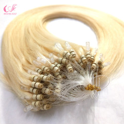 No Shedding Virgin Blond Color Micro Ring Hair Extension No Shedding Virgin Blond Color Micro Ring Hair Extension
