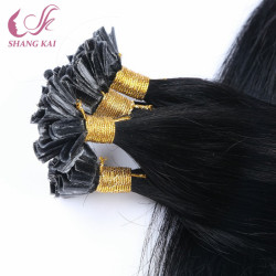 Silky Straight Black Pre-Bonded Nail/U-Tip Hair Extensions Silky Straight Black Pre-Bonded Nail/U-Tip Hair Extensions